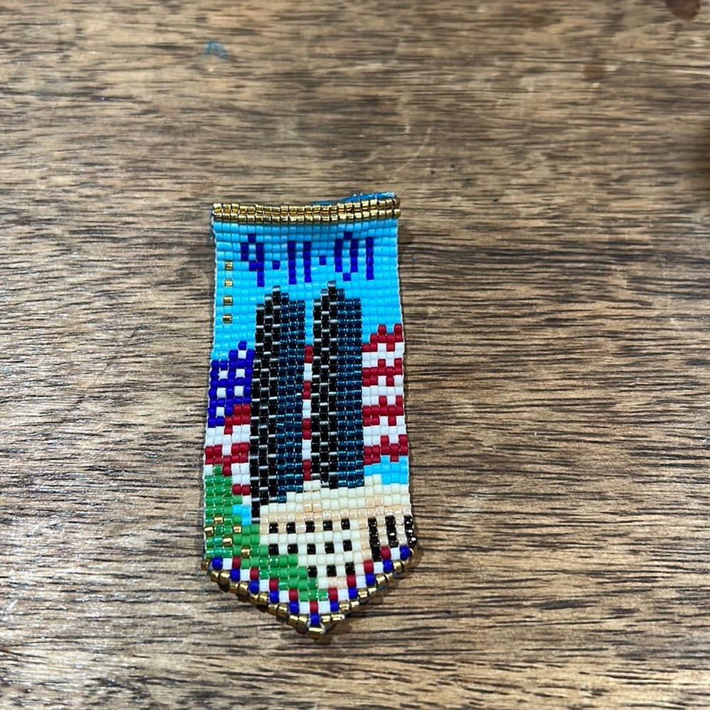 9-11-01 Memorial Beaded Pin